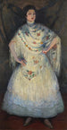 Portret van Meisje Perusina - Louis Kronberg — weergave van het kunstwerk