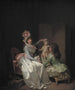 van het beeldje van Cupido - Louis Léopold Boilly — weergave van het kunstwerk