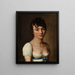 Portrait of an anonymous woman - Louis Léopold Boilly — framed artwork on a wall