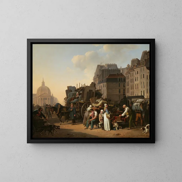 De Verplaatsingen - Louis Léopold Boilly — ingelijst kunstwerk aan de muur