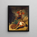 La mort du brigand - Louis Léopold Robert — framed artwork on a wall