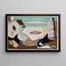 Compositie met vis - Louis Marcoussis — ingelijst kunstwerk aan de muur