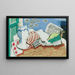 Natuurlijke stilleven met krant - Louis Marcoussis — ingelijst kunstwerk aan de muur