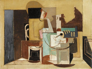 Louis Marcoussis - Personnage Assis  Une Table Ronde.webp