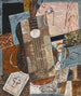 Natuurschilderij met gitaar - Louis Marcoussis — weergave van het kunstwerk