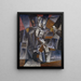 De Muzikant - Louis Marcoussis — ingelijst kunstwerk aan de muur