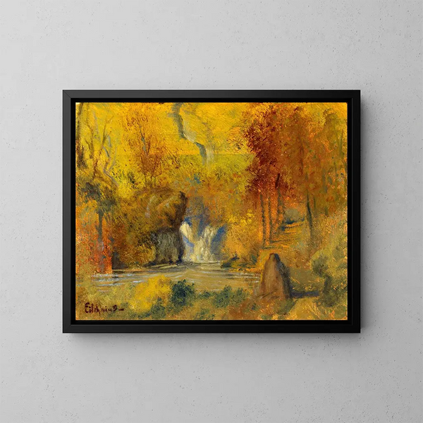 Landschap in de herfst - Louis Michel Eilshemius — ingelijst kunstwerk aan de muur