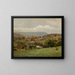 dorp van de Delaware Water Gap - Louis Michel Eilshemius — ingelijst kunstwerk aan de muur