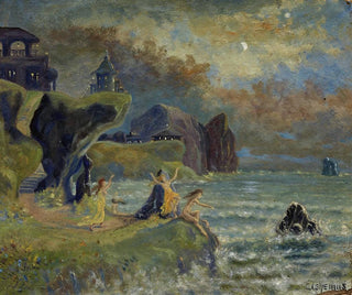 Zeemeerminnen van de zee - Louis Michel Eilshemius — weergave van het kunstwerk