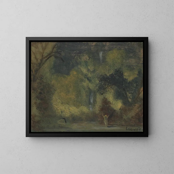 La piscine - Louis Michel Eilshemius — ingelijst kunstwerk aan de muur