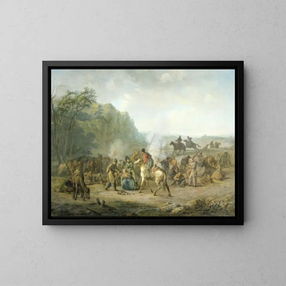 Bivouac cosaque 1813 - Louis Moritz — ingelijst kunstwerk aan de muur