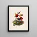 Vogel met herfstbladeren - Louis Prang — ingelijst kunstwerk aan de muur