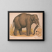 Aziatische olifant Elephas indicus - Louis Prang Co — ingelijst kunstwerk aan de muur