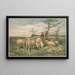 Studie van schapen naar F. Brissot - Louis Prang Co — ingelijst kunstwerk aan de muur