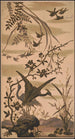 Twee reigers en verschillende kleine vogels - Louis Prang Co — weergave van het kunstwerk