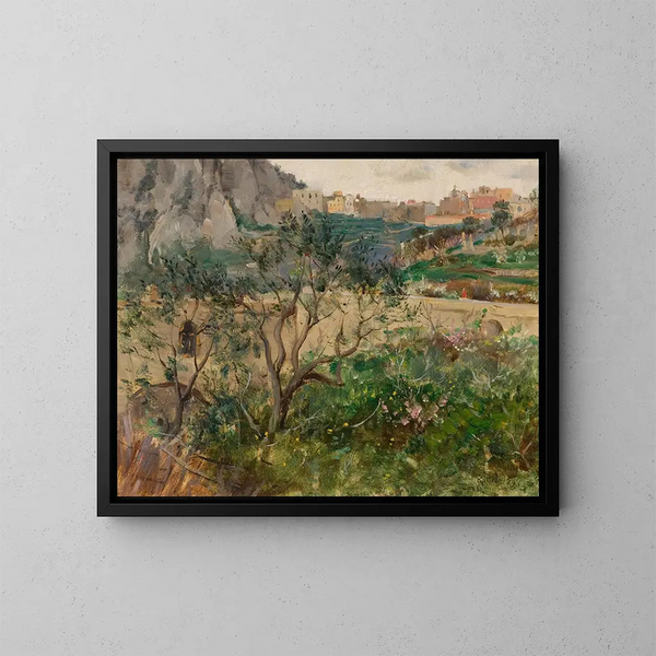 Vue van Capri - Louis Ritter — ingelijst kunstwerk aan de muur
