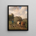 Hooiwagen - Louis Robbe — ingelijst kunstwerk aan de muur