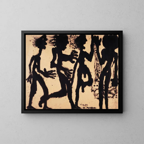 De viering van de faraonische maagden - Louis Soutter — ingelijst kunstwerk aan de muur