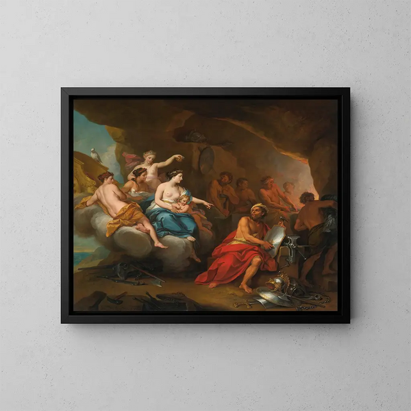 Venus in Vulcans smederij - Louis de Boullogne de Jonge — ingelijst kunstwerk aan de muur
