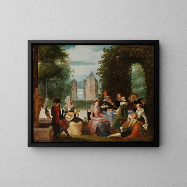 Société musicale - Louis de Caullery — ingelijst kunstwerk aan de muur