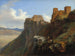 Uitzicht op het Castello di San Giuliano nabij Trapani, Sicilië - Louise-Joséphine Sarazin de Belmont — weergave van het kunstwerk