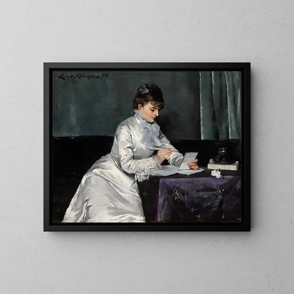Portret van René Delmas de Pont-Jest - Louise Abbema — ingelijst kunstwerk aan de muur