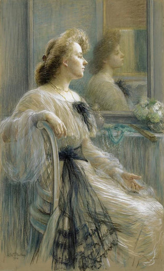 Louise Catherine Breslau - Woman in front of a Mirror Annette sterlind.webp