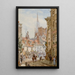 View of Cambridge - Louise Rayner — framed artwork on a wall
