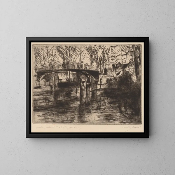 in de dierentuin - Lovis Corinth — ingelijst kunstwerk aan de muur
