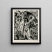Expulsie uit het paradijs - Lovis Corinth — ingelijst kunstwerk aan de muur