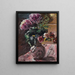 van Chrysanthèmes en rozen in een kan - Lovis Corinth — ingelijst kunstwerk aan de muur
