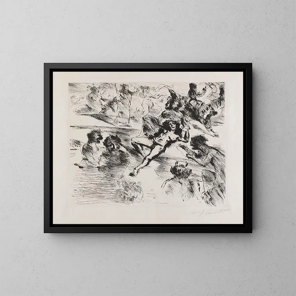 Een Visie - Lovis Corinth — ingelijst kunstwerk aan de muur