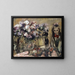 Bloemen en meisje Wilhelmine - Lovis Corinth — ingelijst kunstwerk aan de muur
