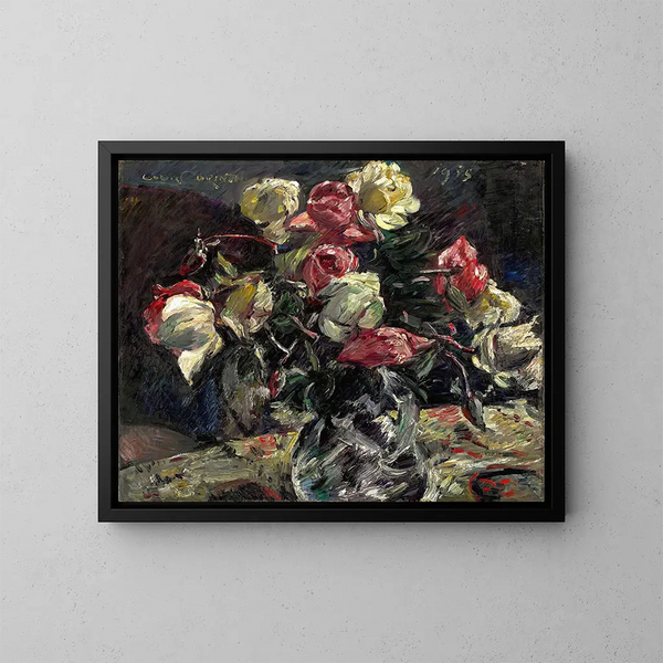 Rozen van Helle - Lovis Corinth — ingelijst kunstwerk aan de muur