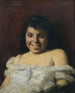 Lachend meisje - Lovis Corinth — weergave van het kunstwerk