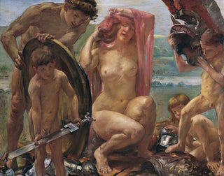 De wapens van Mars - Lovis Corinth — weergave van het kunstwerk