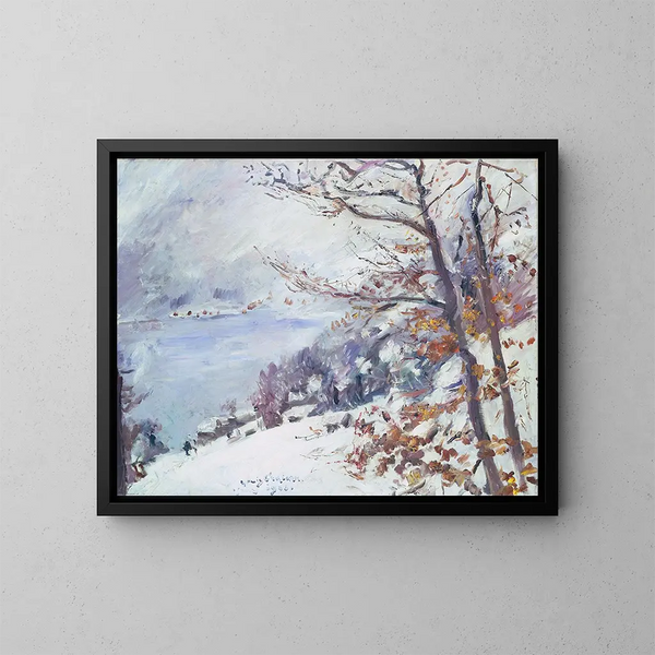 Walchensee in de winter - Lovis Corinth — ingelijst kunstwerk aan de muur