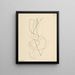 Beeldhouwwerk van Bennett - László Moholy-Nagy — ingelijst kunstwerk aan de muur