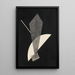 Constructie V - László Moholy-Nagy — ingelijst kunstwerk aan de muur