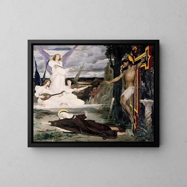 De Visie - Luc-Olivier Merson — ingelijst kunstwerk aan de muur