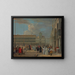 Vue de la place Saint-Marc avec la tour de l'Horloge, Venise - Luca Carlevarijs — ingelijst kunstwerk aan de muur