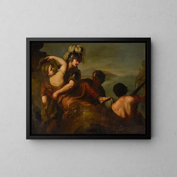 L'Enlèvement d'Hélène - Luca Giordano — ingelijst kunstwerk aan de muur