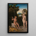 Een fauna en zijn familie met een dode leeuw - Lucas Cranach de Oude — ingelijst kunstwerk aan de muur