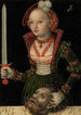Judith en Holofernes - Lucas Cranach de Oude — weergave van het kunstwerk