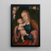 Maagd met Kind - Lucas Cranach de Oude — ingelijst kunstwerk aan de muur