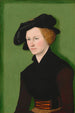 Portret van een vrouw - Lucas Cranach de Oude — weergave van het kunstwerk