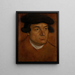 portret van een man met een zwarte pet - Lucas Cranach de Oude — ingelijst kunstwerk aan de muur