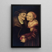 Het Ongeschikte Koppel - Lucas Cranach de Oude — ingelijst kunstwerk aan de muur
