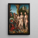 Le Jugement de Pâris - Lucas Cranach l'Ancien — ingelijst kunstwerk aan de muur