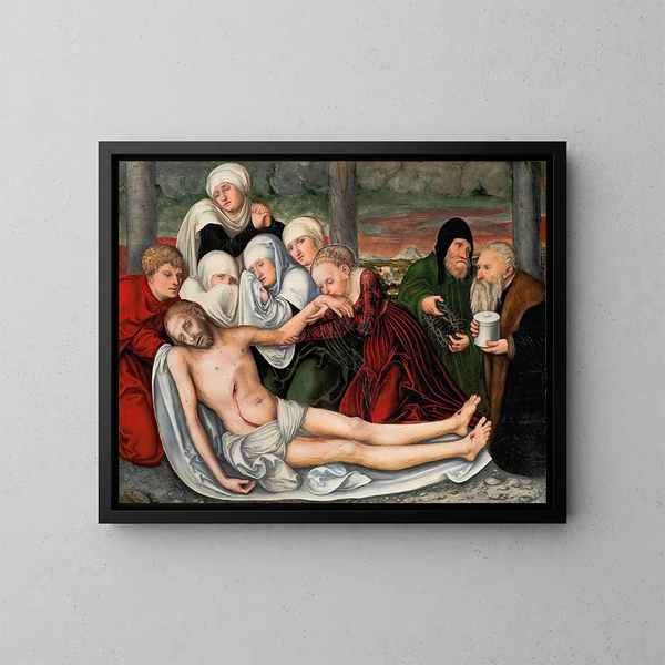 De Lamentatie - Lucas Cranach de Oude — ingelijst kunstwerk aan de muur